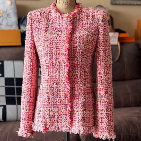 Alexander McQueen Frayed  Artisan Tweed Jacket - Picture 1 of 10